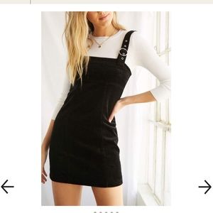 Rue 21 Black Corduroy Mini Dress size medium new